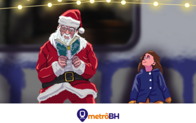 Trenó nos trilhos: Papai Noel no Metrô BH promete surpreender os passageiros